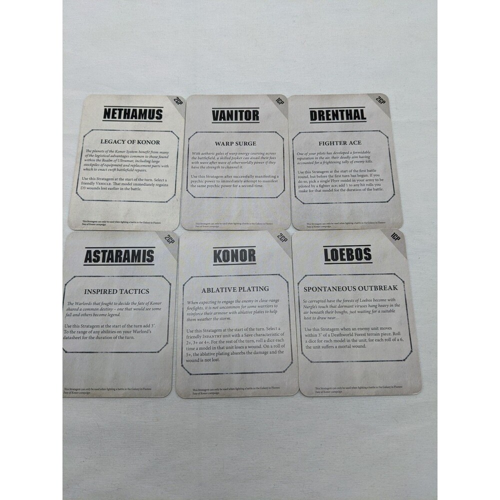 Warhammer 40K Galaxy In Flames Fate Of Konor Stratagem